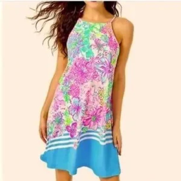 Lilly Pulitzer Margot Multi Paradise Found Dress Size XL - Picture 1 of 8
